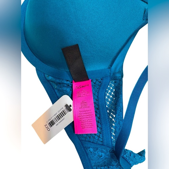 La Senza, Push-Up Bra, 32D, Blue 🍒 - Picture 5 of 9